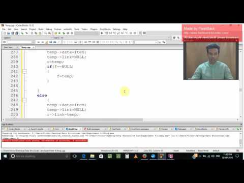 Linked list implementation of Stack and Queue