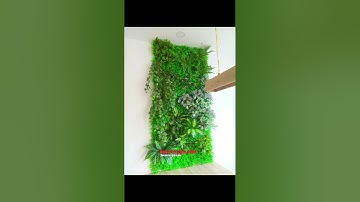 Thi công tường cây giả