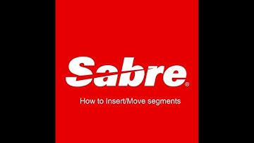 Sabre Training- Insert/Move Segments #TravelAgentTraining #SabreGDS