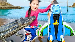 Changcady review những chiếc phao bơi thú vị: phao con cá sấu, phi thuyền không gian