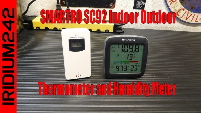 SMARTRO SC42 Professional Digital Hygrometer Indoor Thermometer Room H –  Meat Thermometers and Outdoor Thermometers