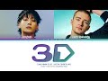 Jung Kook (정국) 3D - Justin Timberlake Remix Lyrics (Color Coded Lyrics)