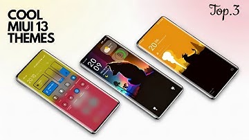 3 MIUI I3 Themes With Control Center support | Best MIUI I3 Themes 🤩