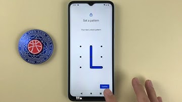 How to set lock screen pattern password on Xiaomi Redmi A1 Android 12