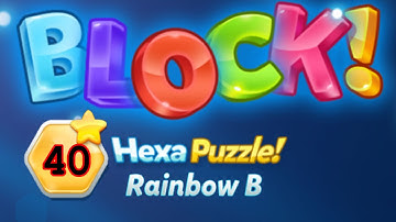 BLOCK! Hexa Puzzle! Rainbow B Level 40 (Basic) - Lösung Solution Walkthrough