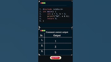 Short Video | C Programming Quiz | Bitwise Operators