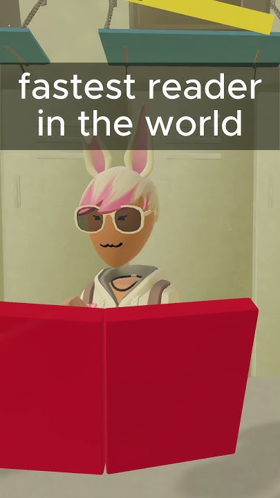 Fastest Reader In The World Fake fastest reader in the world | rec room meme - YouTube