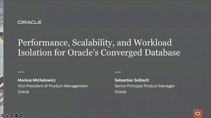 Performance, scalability and isolation for Oracle's converged database