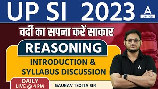 UPSI 2023 | REASONING INTRODUCTION AND SYLLABUS DISCUSSION | BY GAURAV TEOTIA SIR