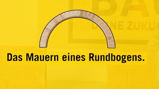 Mauerbögen - Das Mauern Eines Rundbogens.