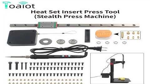 A must-have product! Heat Set Insert Press Tool Stealth Press Kit Soldering Iron Tip Thread Insert