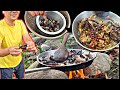 Cooking what we caught fishes prawns and crabs i simfood vlogs