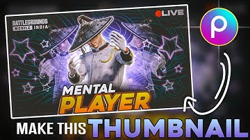 ⚡ PicsArt Thumbnail Editing for Gaming Channel | Easy Mobile Method