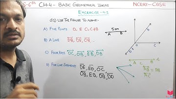 Q1) Ex 4.1 Class 6 Maths Basic Geometrical Ideas | Maths Class 6th CBSE NCERT By Apni ClassRoom