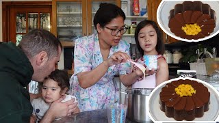 Bikin Coklat pudding pake Fla Vanila ala ala pesta Kondangan