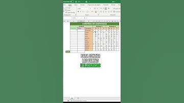 CONTROL de ASISTENCIA en EXCEL  #superexcel #excel #microsoftexcel