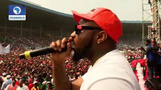 Davido Thrills Crowd At PDP Rally In Rivers