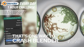 Getting Infected with Geometry Nodes - Blender Every Day #248