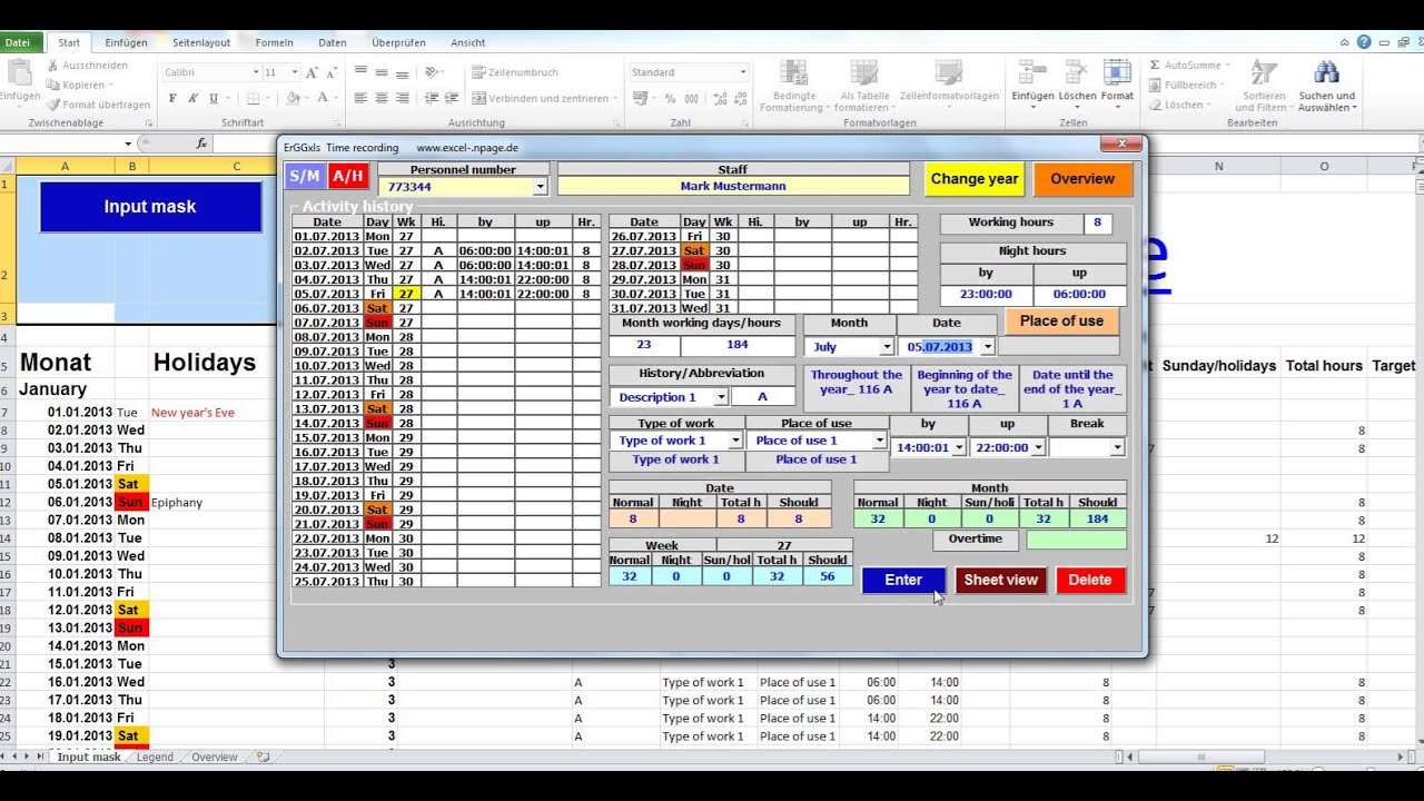 Track time. Calculate time. Time tracking application 