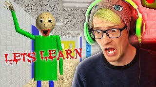 THIS IS A HORROR GAME?! | Baldi's Basics In Education and Learning