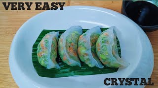 Crystal dim sum recipe / how to make crystal dough recipe? crystal dumpling recipe