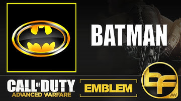 COD Advanced Warfare Emblem Tutorial #173 - Batman Logo