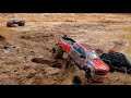rc f450 4x4 mud truck helping some amigos to get out the mud
