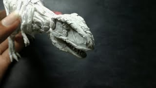 How To Sculpt a T Rex With Paper.