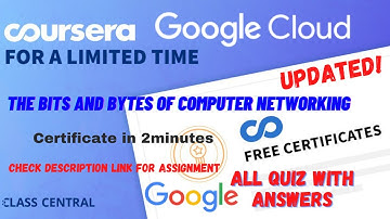 The Bits and Bytes of Computer Networking,(week1-6) All Quiz Answers.#coursera #learning #quiz #mr