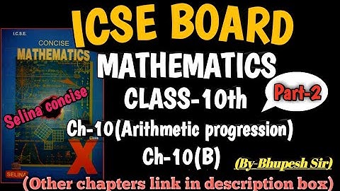 icse | class-10 | maths | ch-10 | A.P | intro & ex-10(b) part-2 @Problems Beater