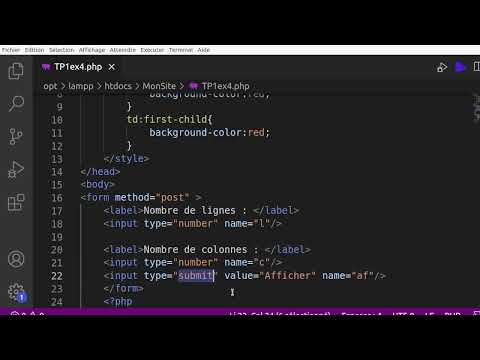 php vidéo 5 :  formulaires / method="post"/ $_POST / les boucles