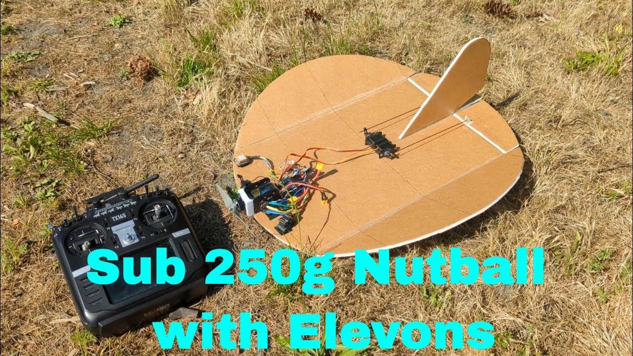 Sub 250g Nutball RC Plane with Elevons YouTube