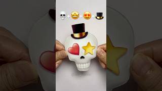 💀+🤩+😍+🎩 이모지 믹스(Emoji Mixing) #실리콘테이프