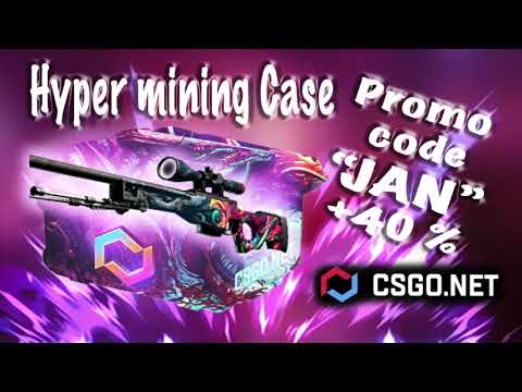 CSGO.NET promo code "JAN" +40% bonus to new deposit/ Open Hyper mining Case / (mycsgo)