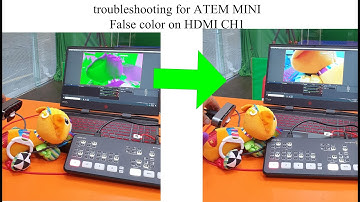 troubleshooting for ATEM MINI False color on HDMI ch1
