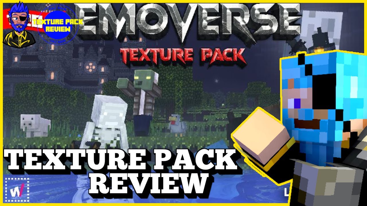 Daz Man Reviews Emoverse Texture Pack In Minecraft Bedrock! Minecraft ...