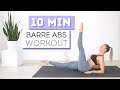 10 min BARRE ABS WORKOUT | Dancer Inspired Core Exercises
