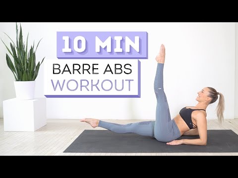 10 Min BARRE ABS WORKOUT Dancer Inspired Core Exercises
