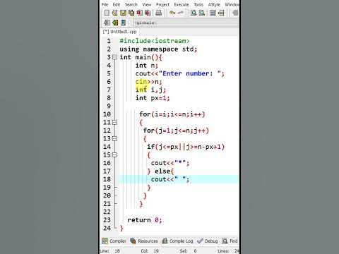 C++ pattern code. Pattern Programs Tutorial: Part 14 - Character