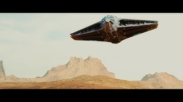 Blender Sci-Fi Project / On Final Approach / WIP