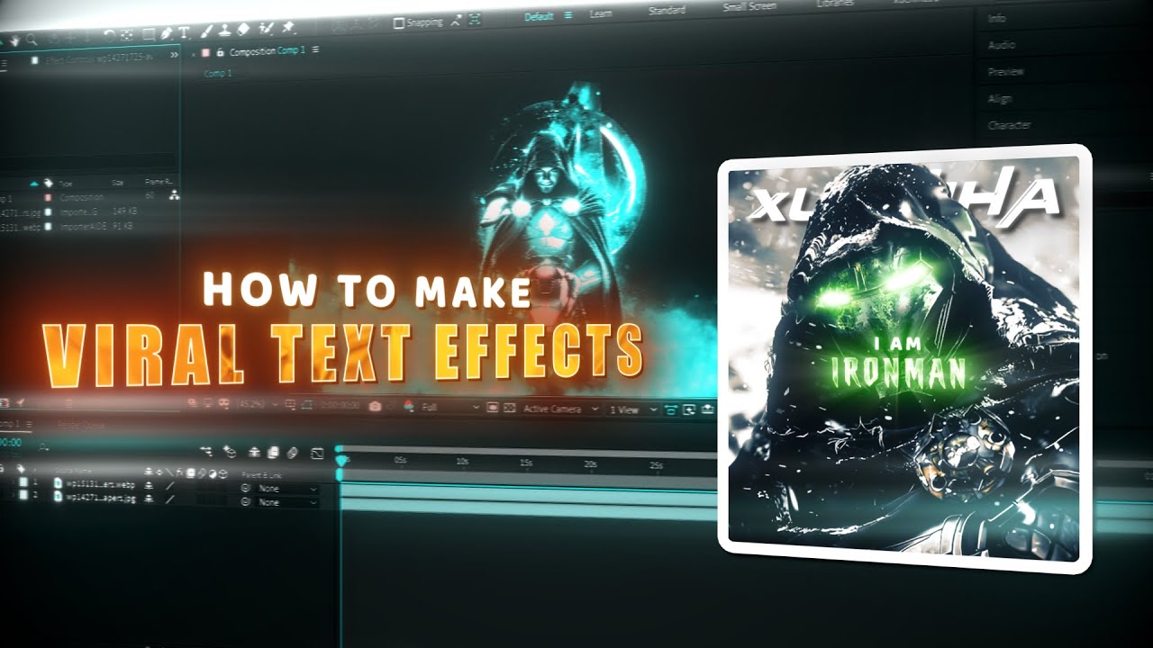 How to make Viral Text Effects I After Effects Tutorial - YouTube