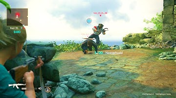 Uncharted 4 Multiplayer Beta - Playing TDM with Elena Fisher