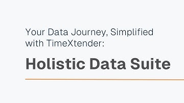 Introducing TimeXtender Holistic Data Suite