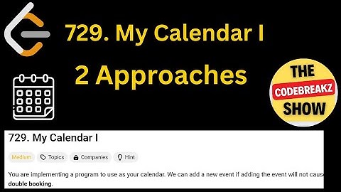 729. My Calendar I | 2 Approach | 🔥🎯PYTHON 🔥🎯 |Leetcode POTD