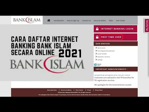 CARA DAFTAR BANK ISLAM ONLINE