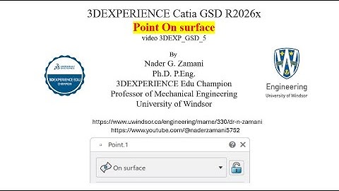 3DEXPERIENCE CATIA, 3DEXP GSD 5, "Point On surface"  R2026x