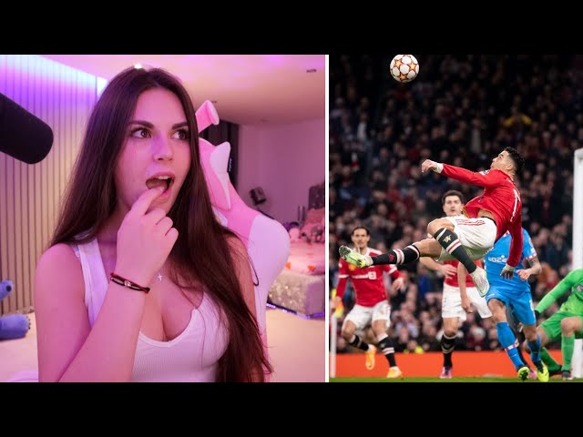 REACTING to CRISTIANO RONALDO *CRAZY* WTF MOMENTS | Lauren Alexis class=