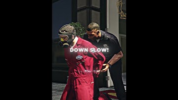 Michael Gets ARRESTED 😱👮‍♂️ #gta #gta5 #grandtheftauto