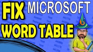 A Simple Trick to Instantly Fix Your Word Table Issues!