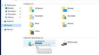 how to check your disk space in windows 10